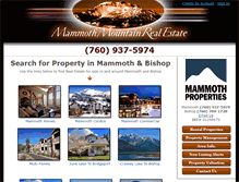 Tablet Screenshot of mammothmountainrealestate.com